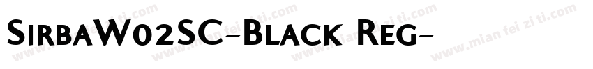 SirbaW02SC-Black Reg字体转换